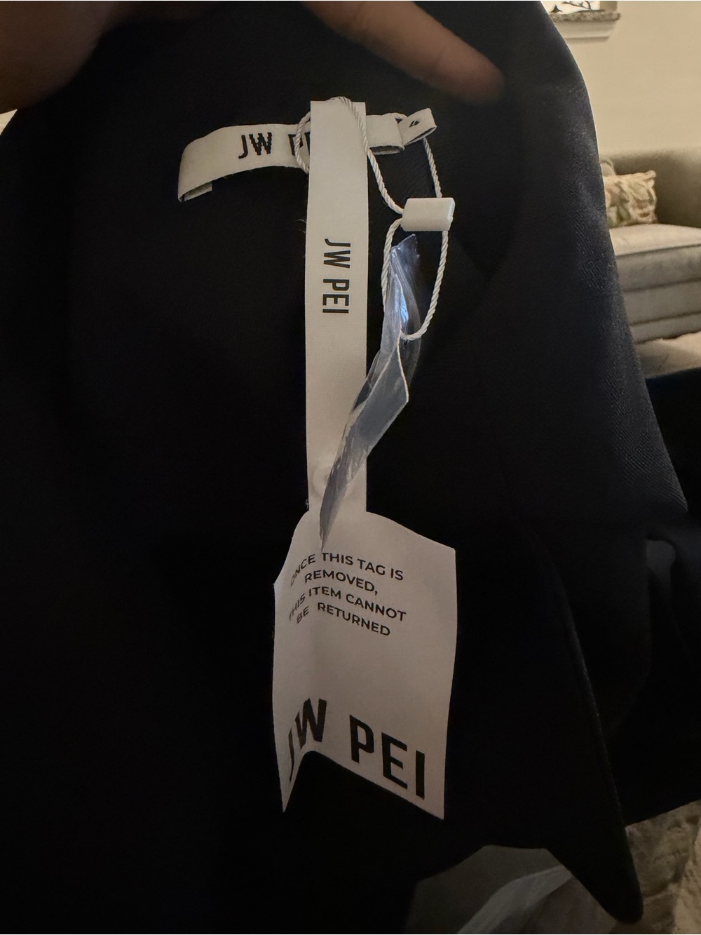 JW PEI Structured Peak-Lapel Cutaway Maxi Blazer NWT - Picture 6 of 6